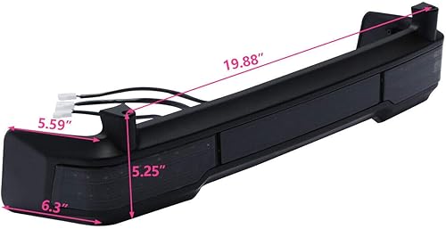 Miniatura 3 de TCMT Luz de freno trasera LED ahumada y marcador lateral para Harley Touring Road King Road Street Glide equipada con Classic Ultra King Tour Pack