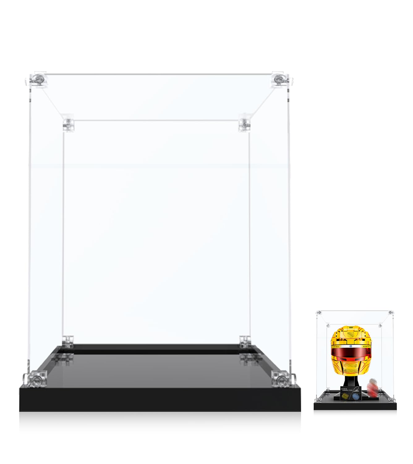 Vetrina in acrilico compatibile con casco Lego 43022, (solo