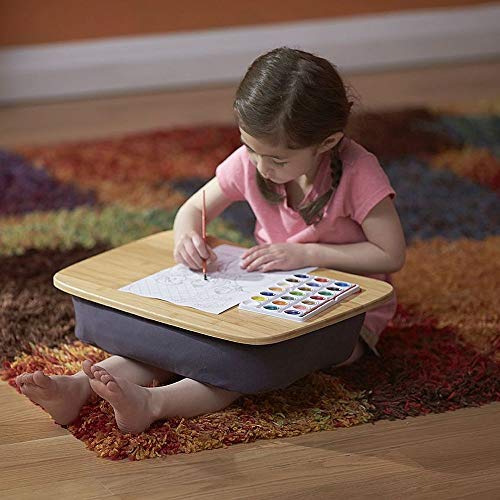 image for Yogibo Traybo 2.0 Lap Desk, Bamboo Top Lap Desk With Pillow for Laptop