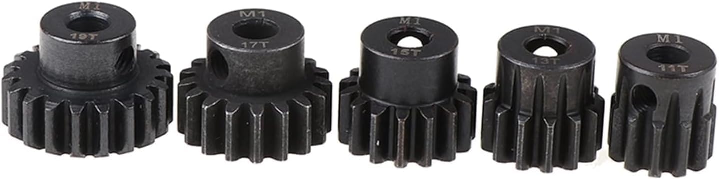 Ritzel, Ritzelmotorgetriebe, Motorritzelzahnräder Zahnrad 2 Stück 1 Modul Ritzelmotorgetriebe 1M 11~30T Stirnradgetriebe 5mm Bohrung Metallgetriebe 1/8 Elektroautomotor Stirnradkegel(1m5mm 15T)