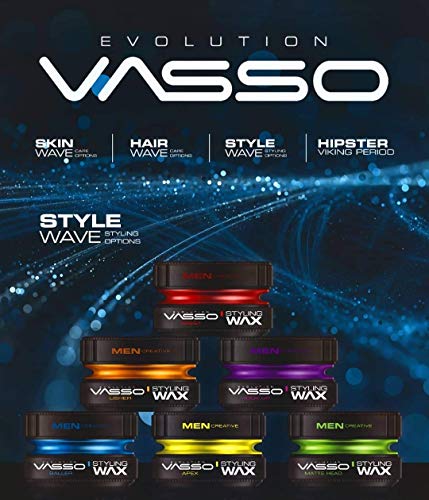 Vasso Matte Head Hair styling Wax Mattelook 2 PCS OFFER, GREEN, 300 millilitre, 150 Vasso Matte Head Hair styling Wax Mattelook 2 PCS OFFER, GREEN, 300 millilitre, 150