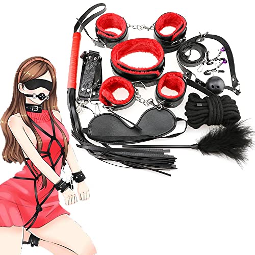 Couple en cuir en peluche Yoga Fitness ceinture d'entraînement sportif BD ^ SM Kit pour hommes et femmes