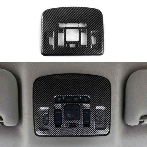 Image of Front Reading Light Lamp Trim Cover Carbon Color ABS Decal Sticker fits for Toyota Camry 2018-2026 Car Interior Accessories - with Panoramic Moonroof ONLY