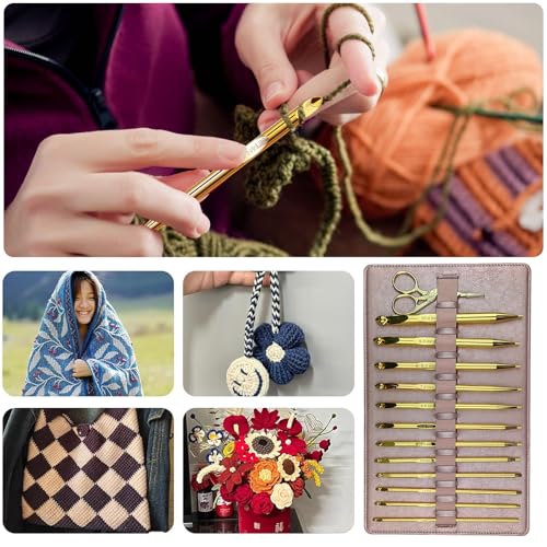 Crochets tunisiens LetCart pour créer des tapis faits maison confortablement