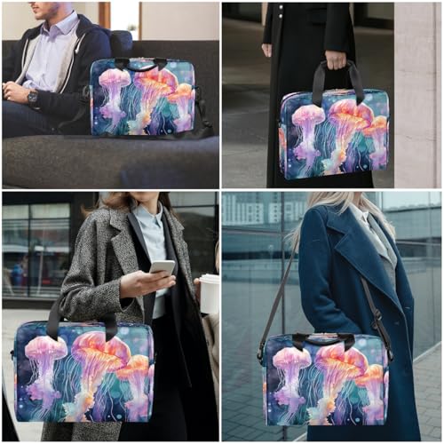 Maletín para laptop 15.6-16 pulg rosa resistente al agua miniatura 2