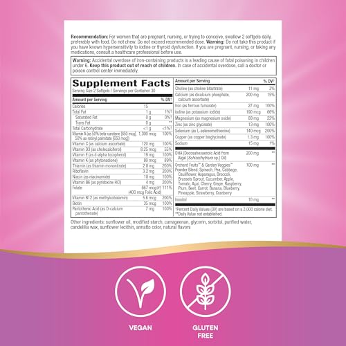 Nature's Way Alive! Prenatal Multivitamin Softgels for Women, 60 ct - image 5