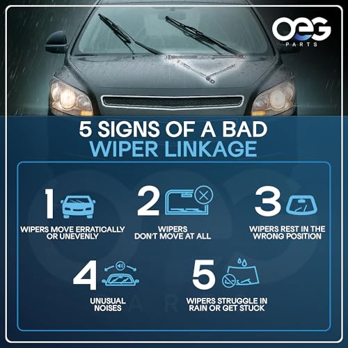 Image of OEG Parts New Wiper Motor Linkage Compatible with Saab 9-3 05-11 Front 12757154 602-364 602364 SK602364 WPL134