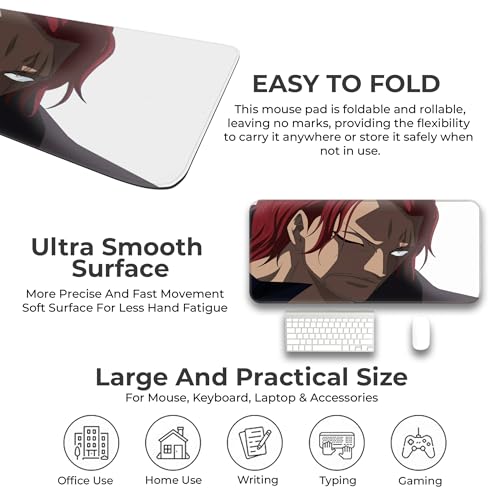 Image of Shunks Intense Close Up Brown Large Mouse Pad - Extended Gaming Mat for PC, Laptop, Desktop, Office & Accessories - 60x30CM Dynamic Motion Mousepad for Desk & Table
