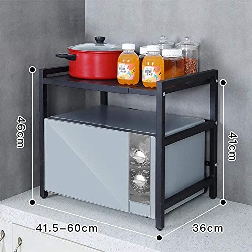 Support de rangement extensible pour libérer l'espace autour du four à micro-ondes - 4
