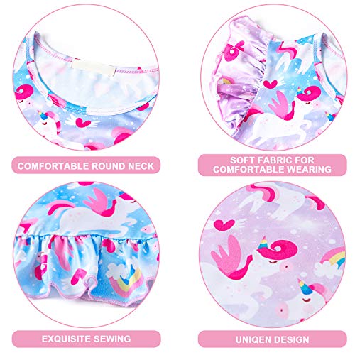 Image of Girls Nightgowns Unicorn Sleepwear Night Sleep Dress Pajamas Little Kids Toddler Soft Nightgown