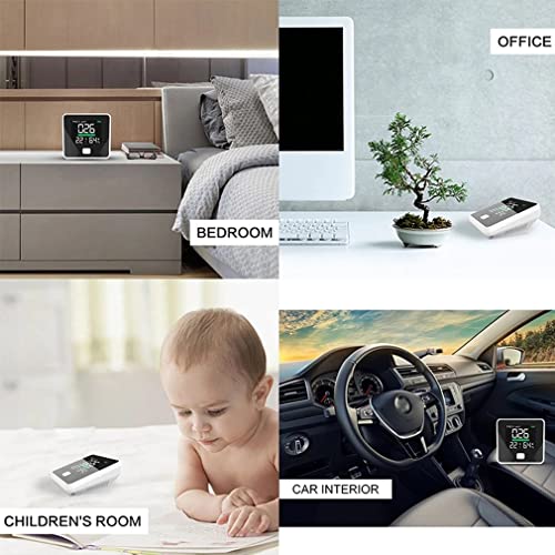 n/A Pm2.5 Détecteur de la qualité de l'air Détecteur Température Humidité Compteur Moniteur de gaz LCD Thermomètre à la poussière d'écran Outil Multifonction - Image 4
