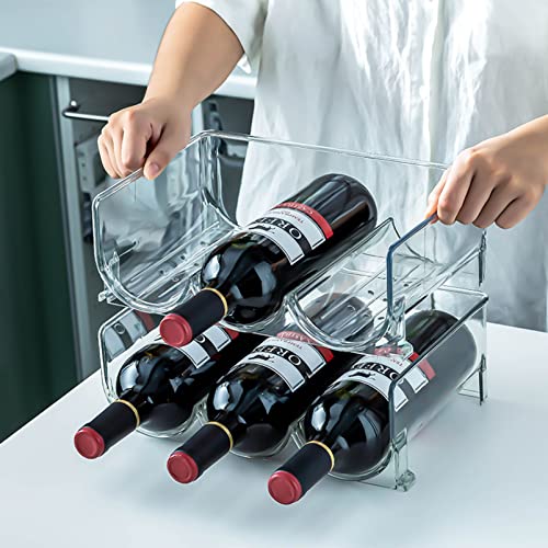 Soporte para 6 botellas, montaje de pared, metal miniatura 5