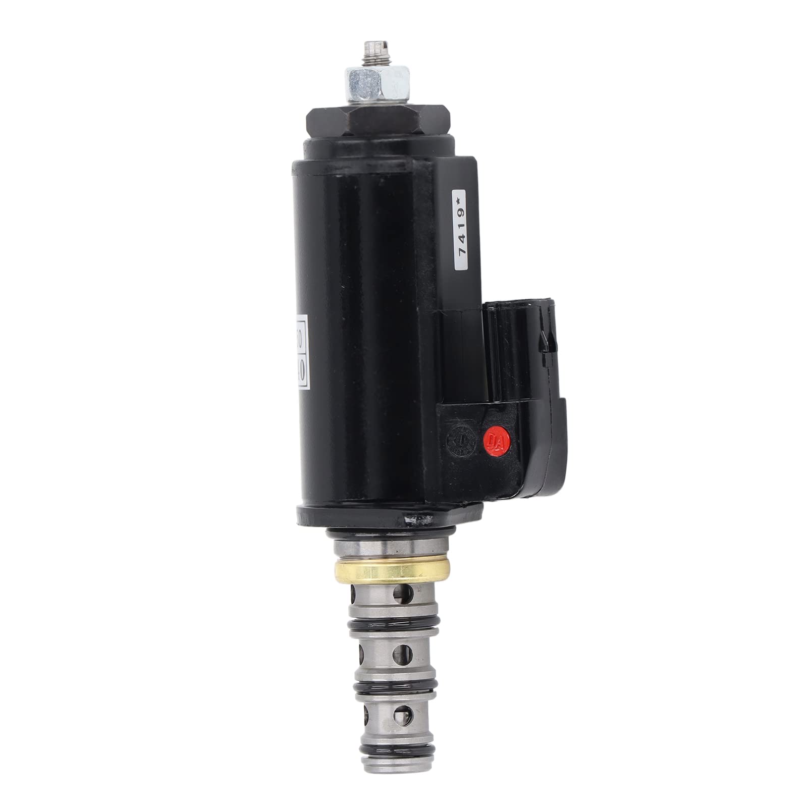 Cocoarm Sicherheitsverriegelungs-Magnetventil, Bagger-Magnetventil aus Legiertem Stahl, 2-Nadel-Ersatzteil, Mattes Gehäuse, Direkte Passform für SK200 8 250 330 350 8
