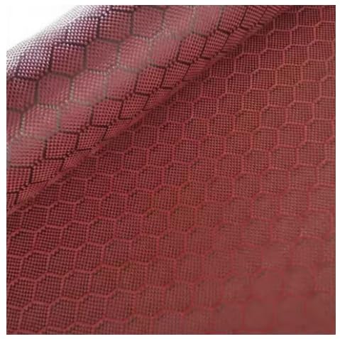 3K 240g Football Pattern Carbon Fiber Fabric, Honeycomb Jacquard Hexagonal Carbon Fiber Cloth for Car Exterior Decoration (Blue, 1m x 1m)