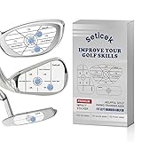 Seticek 300Pcs Left Handed Golf Impact Tape Set, Self-Teaching Sweet Spot and Consistency Analysis, Golf Club Impact Stickers for Woods Irons and Putters Each 100 Pcs, Improve Your Ball Striking