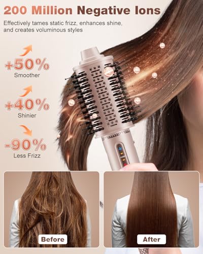 7MAGIC 7 in 1 Hair Styler & Hair Dryer Brush, 110,000 RPM High-Speed Blow Dryer with Negative Ions for Frizz-Free Styling Fast Drying Curling Volumizing Straightening, Hot Air Styler with Travel Case - Image 6