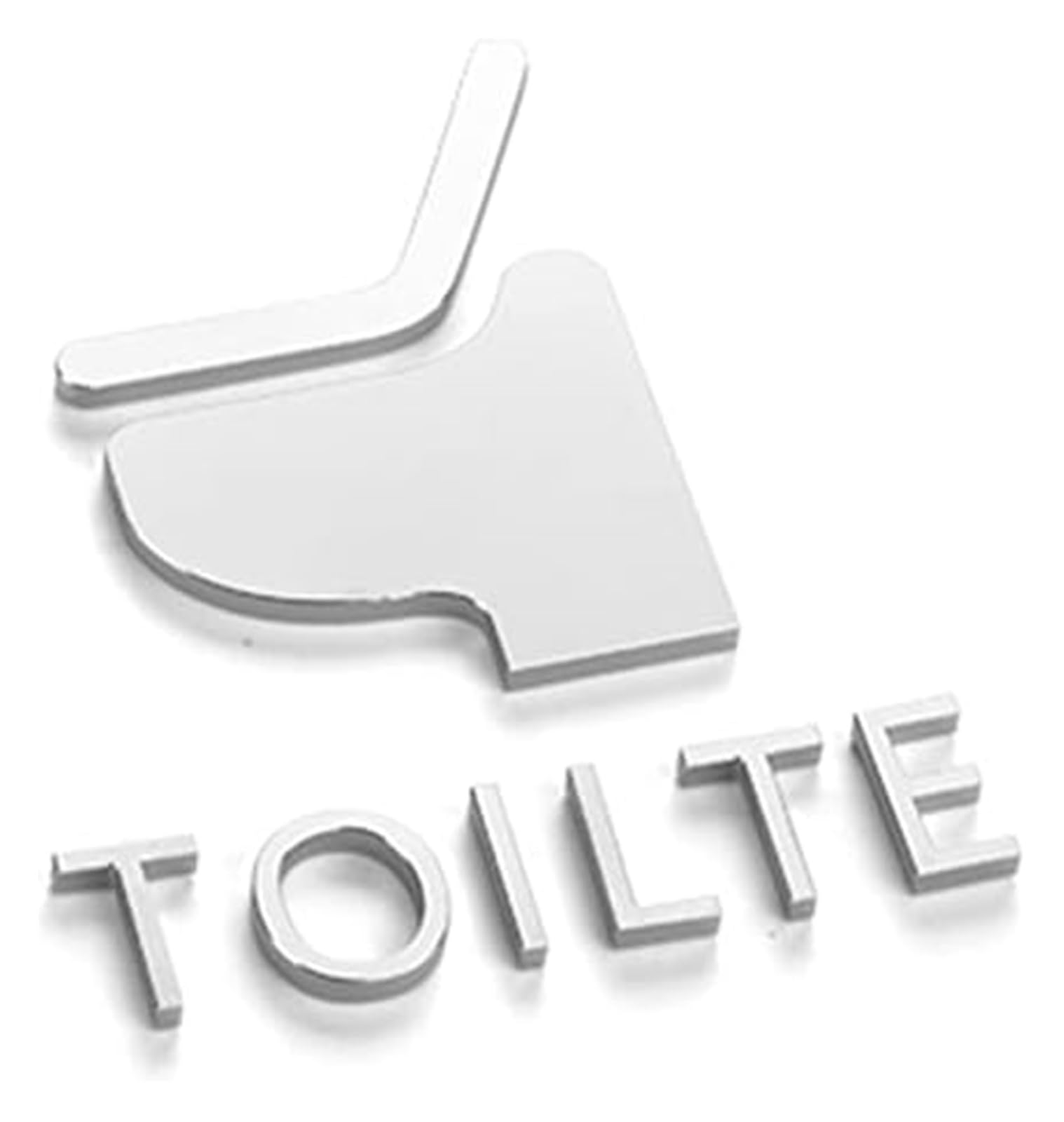 Cartello decorativo per porta del bagno, divertente, cartello per bagno, cartello per bagno, in alluminio spazzolato, decorazione per porta del bagno, per ufficio o bagno aziendale e toilette