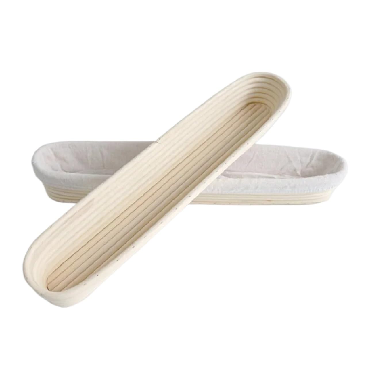 bread proofing basket, Rectangle Long Bread Dough Proofing Proving With Liner Cloth Loaf Fermentation Basket For(38x9x6cm)