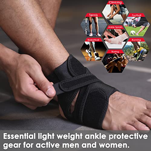 Hirui Ankle Wraps Ankle Brace For Men Women Kids, Lightweight Ultra-Thin High-Elastic Compression Ankle Support Ankle Stabilizer For Sprains Arthritis Running, Breathable & Close-Fitting (M, 1 Pack) #TOP2