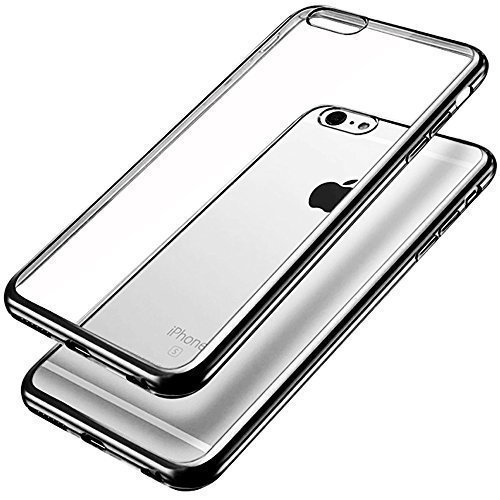 K.V TPU Plated iPhone 6s Case Clear Back Panel Bumper For iPhone 6