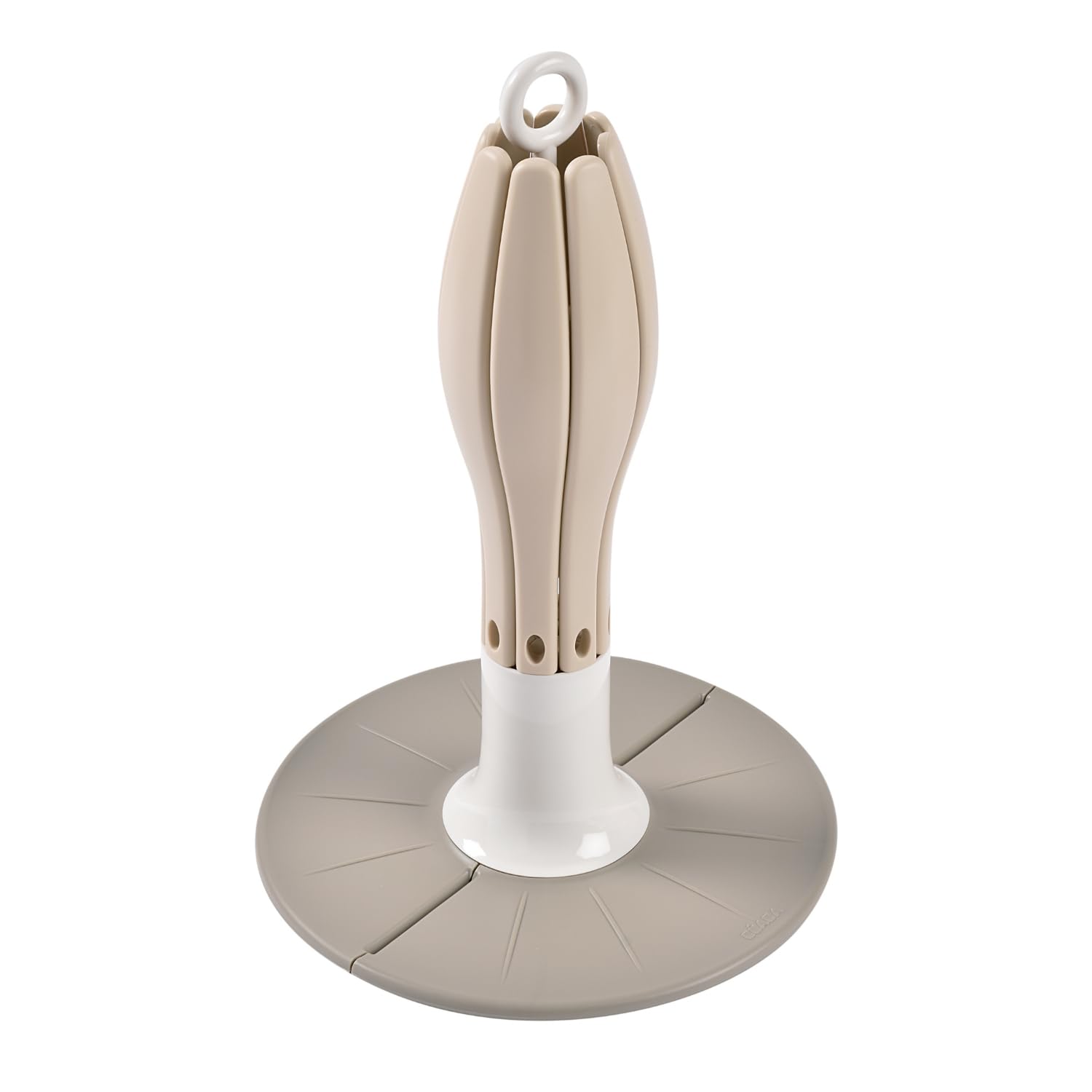 BÉABA Asciuga Biberon Arbre Flower – Pieghevole, Capacità 8 Biberon e Accessori, Compatto e Nomade, Facile da Riporre, Ideale per Viaggi – Argilla