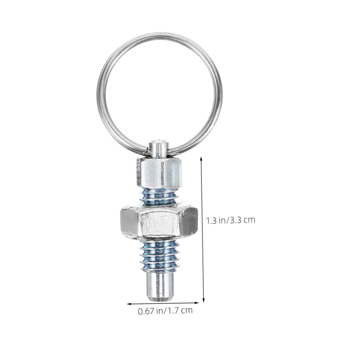 KICHOUSE 4pcs Spring Loaded Plunger Indexing Pin with Pull Non-Locking Design for Industrial Equipment and Cabinet Applications