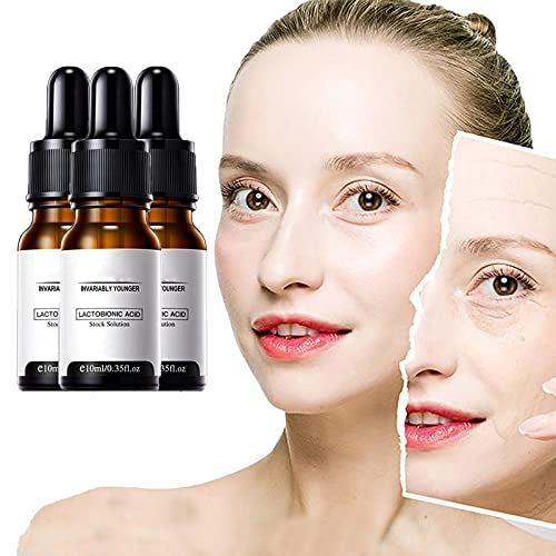 3/5pcs Whhrle Instant Perfection Serum, Instant Perfection Wrinkle Essence Serum, Always Young Lactobionic Acid Stock Solution, Poreless Skin Tightening Serum, Hydration Moisturizing (3pcs)