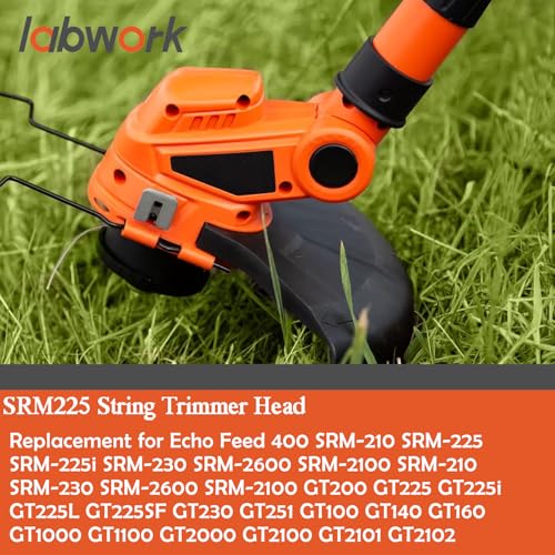 labwork 5 Pack SRM225 String Trimmer Head Replacement for Echo Speed Feed 400 SRM-230 SRM-210 SRM2100 Weed Eater Replacement for Shiandaiwa T195S T220 T222 T230