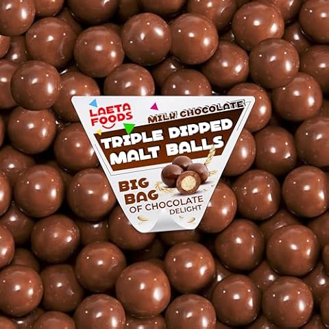 Triple Dipped Milk Chocolate Malt Balls Candy (2.5 Pound Bag) Cover