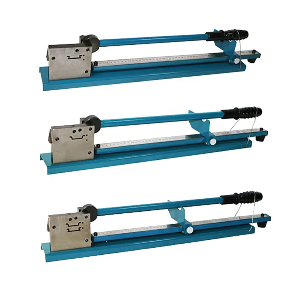 Herramienta Manual de Corte de Riel Din, Máquina Cortadora de Canaletas Dc-35 de Banco, Doble Ranura con Regla de 50 cm para Cortar Aluminio Ranurado