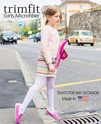 Trimfit Girls Sheer Toe Pantyhose with Spandex Pack of 3 Kids Tights3