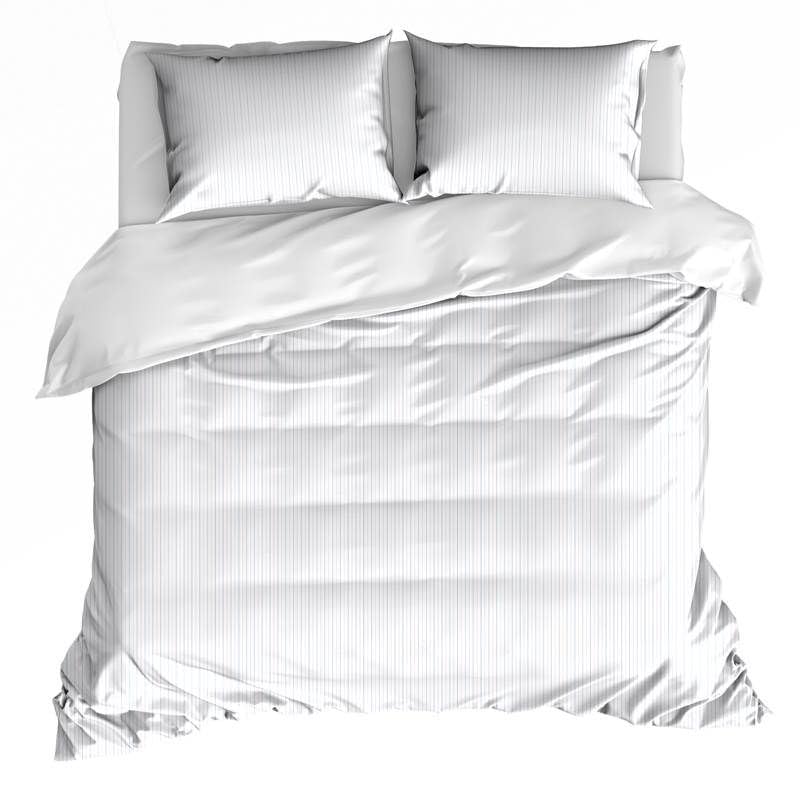 Parure de lit 260x240 De Witte Lietaer Lola bleu ciel pour des nuits d'été fraîches