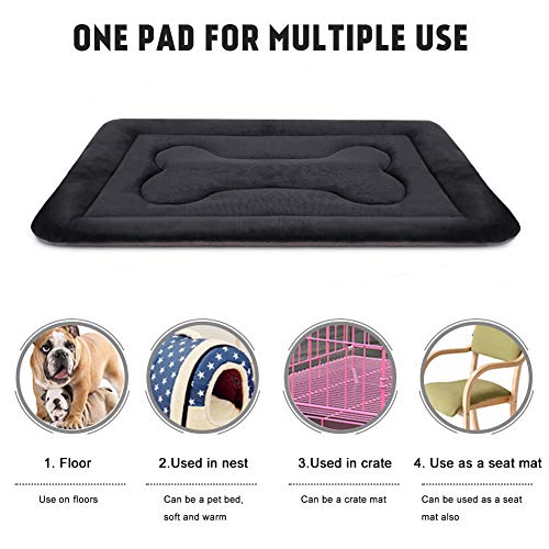 JoicyCo Dog Bed Large Crate Mat 42 in Non-Slip Washable Soft Mattress Kennel Pads - Image 4