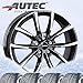 Produktbild 4 Winter Kompletträder Astana 7x17 ET 40 5x112 schwarz poliert mit 225/50 R17 98H Michelin Alpin 6 XL M+S 3PMSF