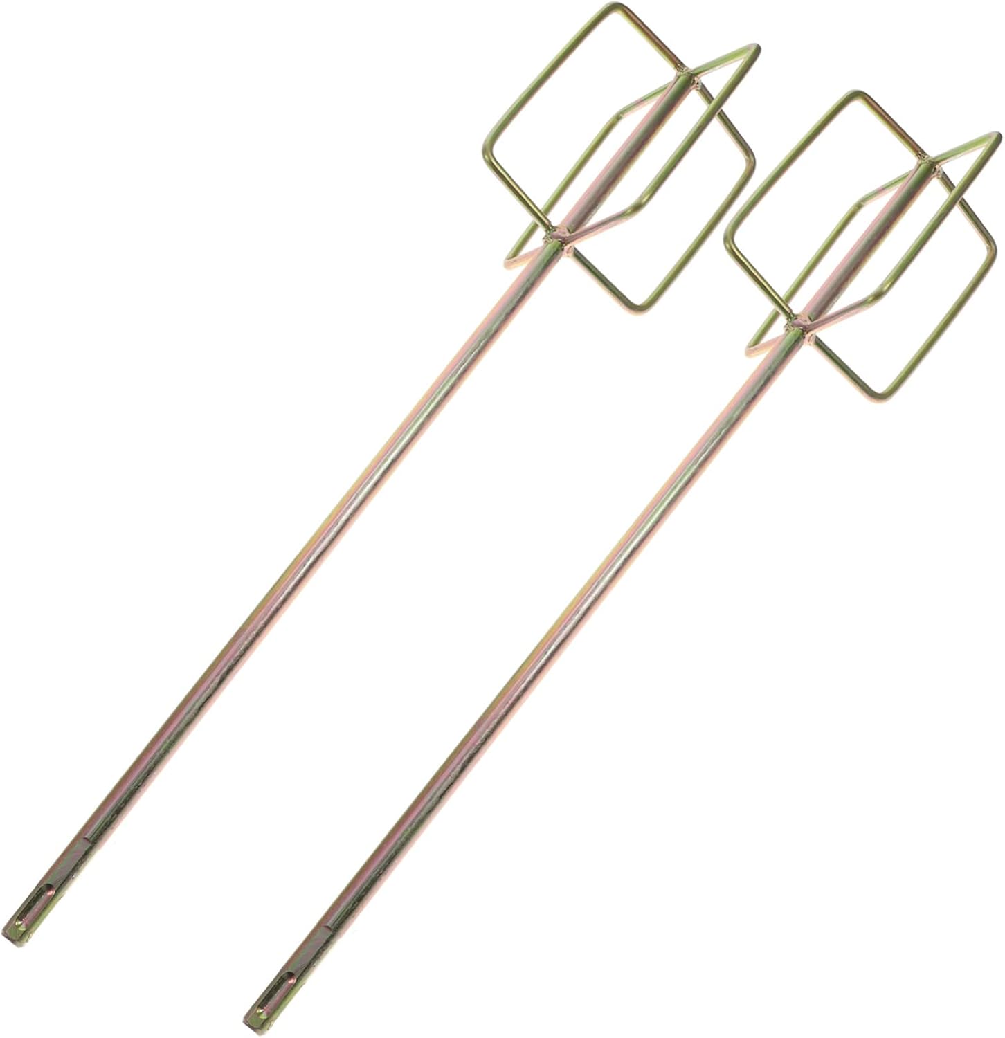 Electric Drill Stirring Sticks 2 Pack Long Drill Mixer Attachment for Concrete Oil Paint Mixing Rods