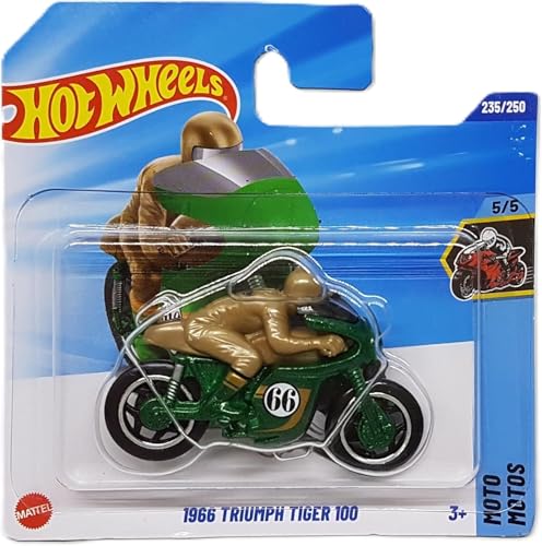 Hot Wheels - 1966 Triumph Tiger 100 - Moto - Mattel 2025 - Modèle Triumph sous licence officielle - 1:64