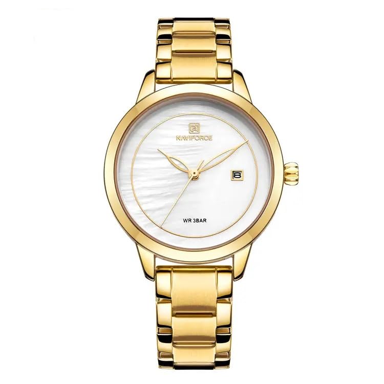 NAVIFORCE Fashion Luxury Women Wristwatch Casual Ladies Quartz Waterproof 5008 (B0CW31CQTV) Amazon Price History, Amazon Price Tracker