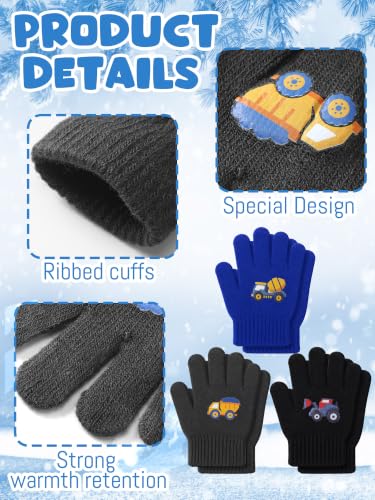 Image of EBOOT 3 Pairs Winter Kids Gloves Warm