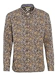camel active Regular Fit Hemd Langarm Button Down Kragen Muster beige Größe XXXL