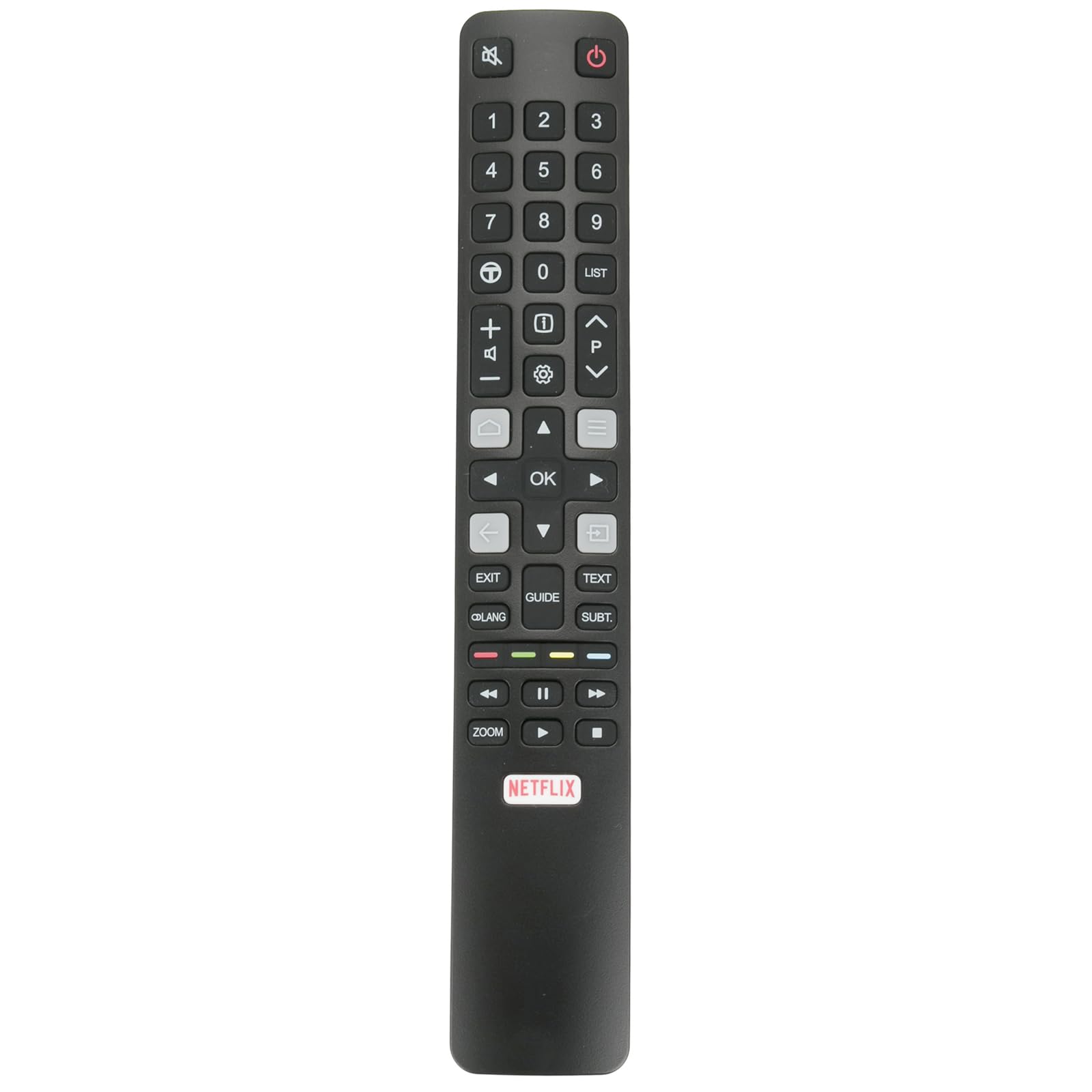 AULCMEET ARC802N YUI1 zamiennik pilota pasuje do TCL 4K QLED TV Android TV 55C715 50C715 65C715 55C815 65C815 75C815 50P715 55P715 43P715 65P715 715 5P7155 55X815 65X815 65X10 32S615
