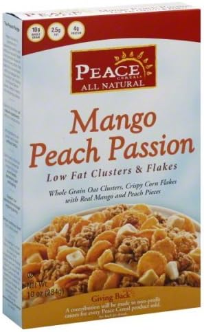 Peace Cereal Mango Peach Passion Cereal 10 oz - Pack of 6