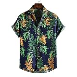 camisa hawaiana hombre azul Camisa hawaiana para hombre Fácil de cuidar: se puede lavar a máquina en agua fría, colgar para secar, planchar ligeramente para mantener la forma; Por favor, no use lejía ni planche.Si tiene alguna insatisfacción después de recibir los productos, no dude en contactarnos y resolveremos el problema de inmediato.Puede comprar más estilos de ropa impresa en la tienda RFEGEF.