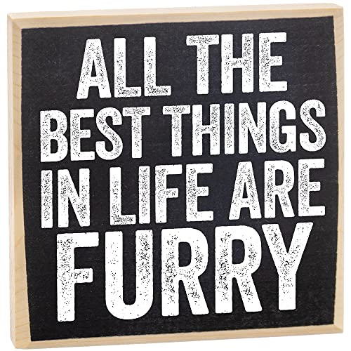 All The Best Things In Life Are Furry Pet Mom and Dad Gift Rustic