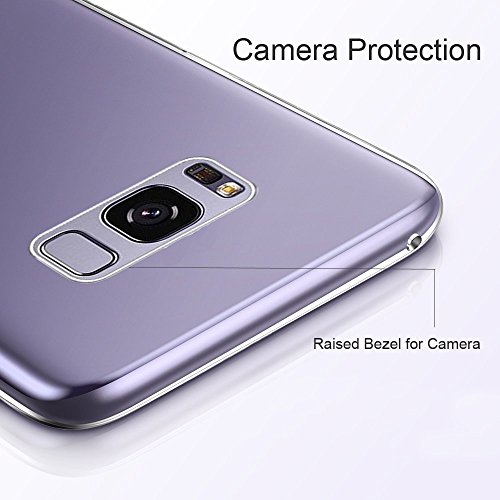 Unov Case Compatible With Galaxy S8 Clear With Design Soft Tpu Shock Absorption Slim Embossed Floral Pattern Protective Back Cover (Flower Bouquet) #TOP2