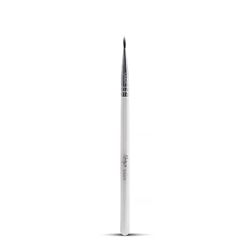 Nanshy Precise Eye Liner Brush - Thin Eyeliner Brush with Small Fine Point Tip for Dry or Gel Eyeliner Application - Precision Detail Eye Makeup Brush Tool - Vegan & Cruelty-Free - White