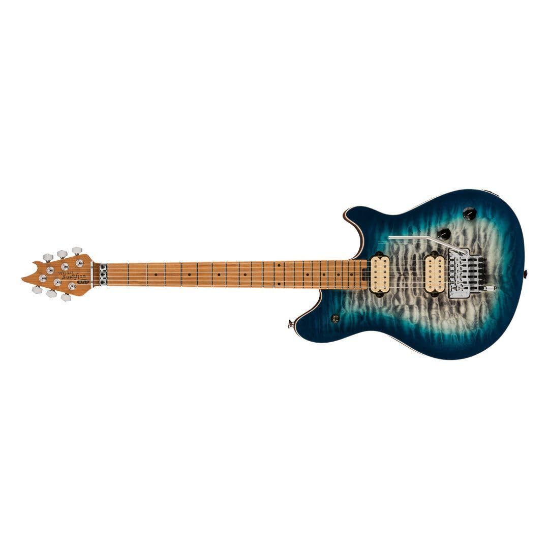 Amazon.com: EVH Wolfgang Special QM Electric Guitar - Indigo