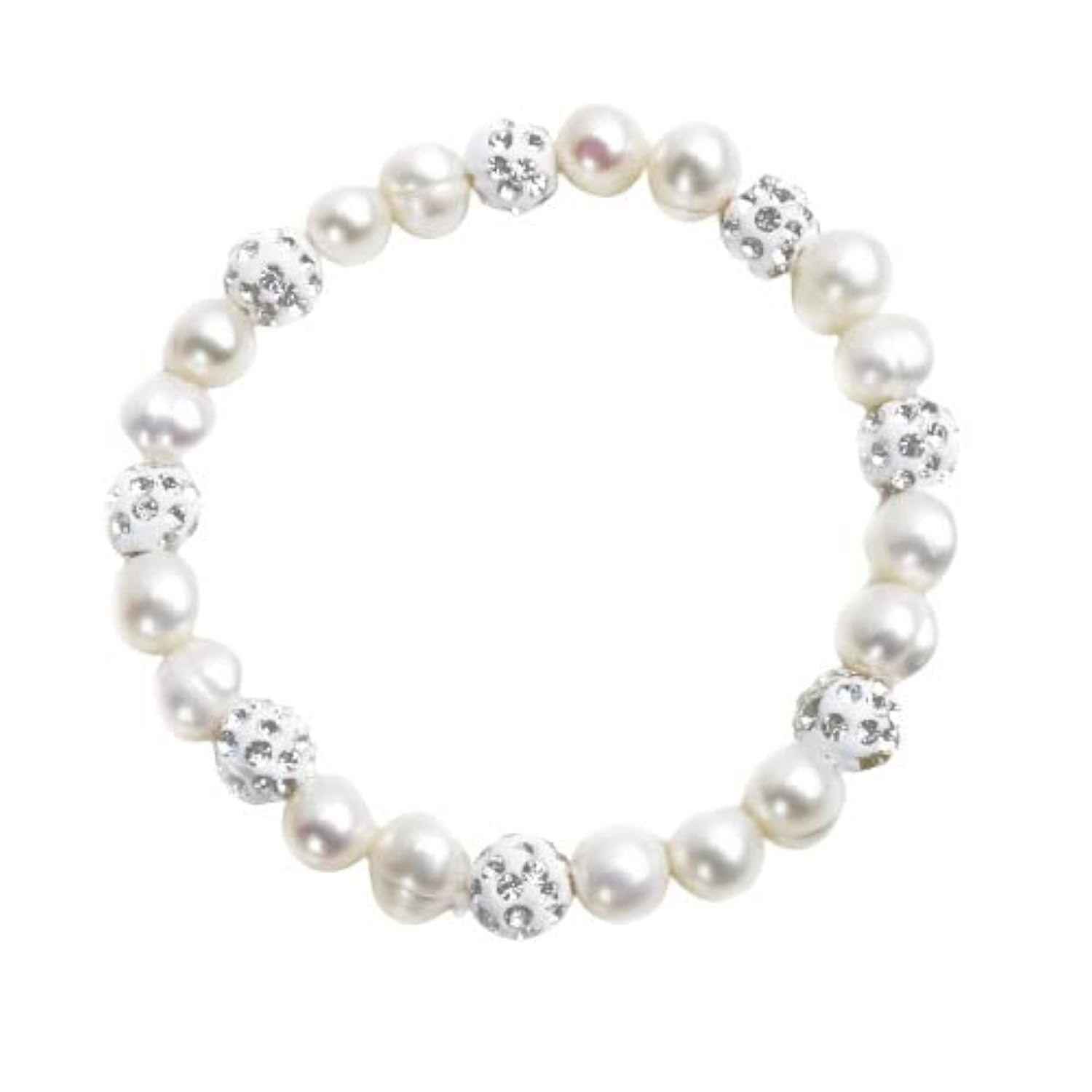 Bling Queen Womens Freshwater Pearl Bracelet Studded With Cubic Zirconia,Cuff Bangle Bracelet,Latest Bracelet Collections,Trendy Bracelet For Women,Designer Bracelet,Dainty Bracelet For Girls(Pearl) (B09J2JKD86) Amazon Price History, Amazon Price Tracker