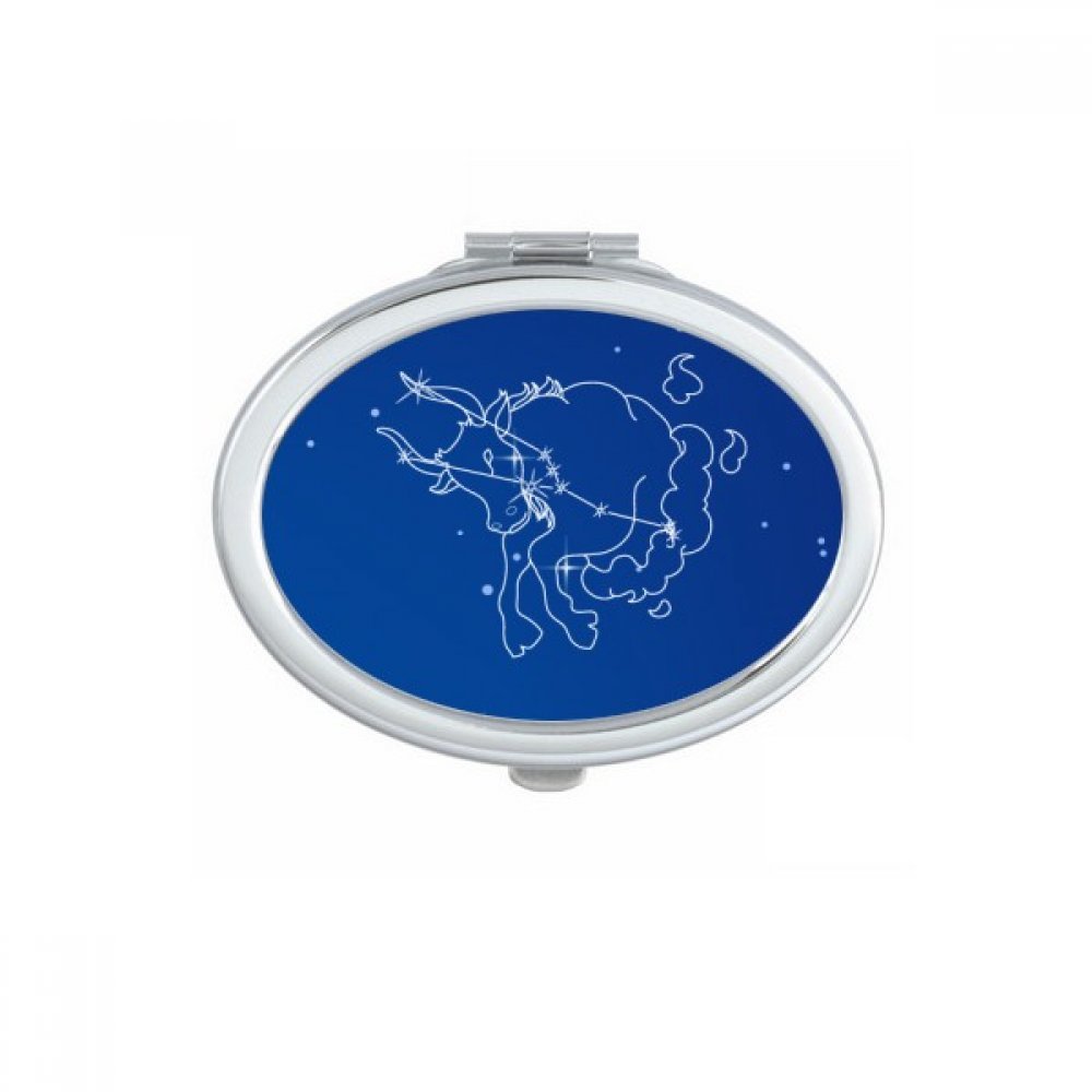 Miroir de poche Taureau compact pour retouches maquillage rapides en voyage