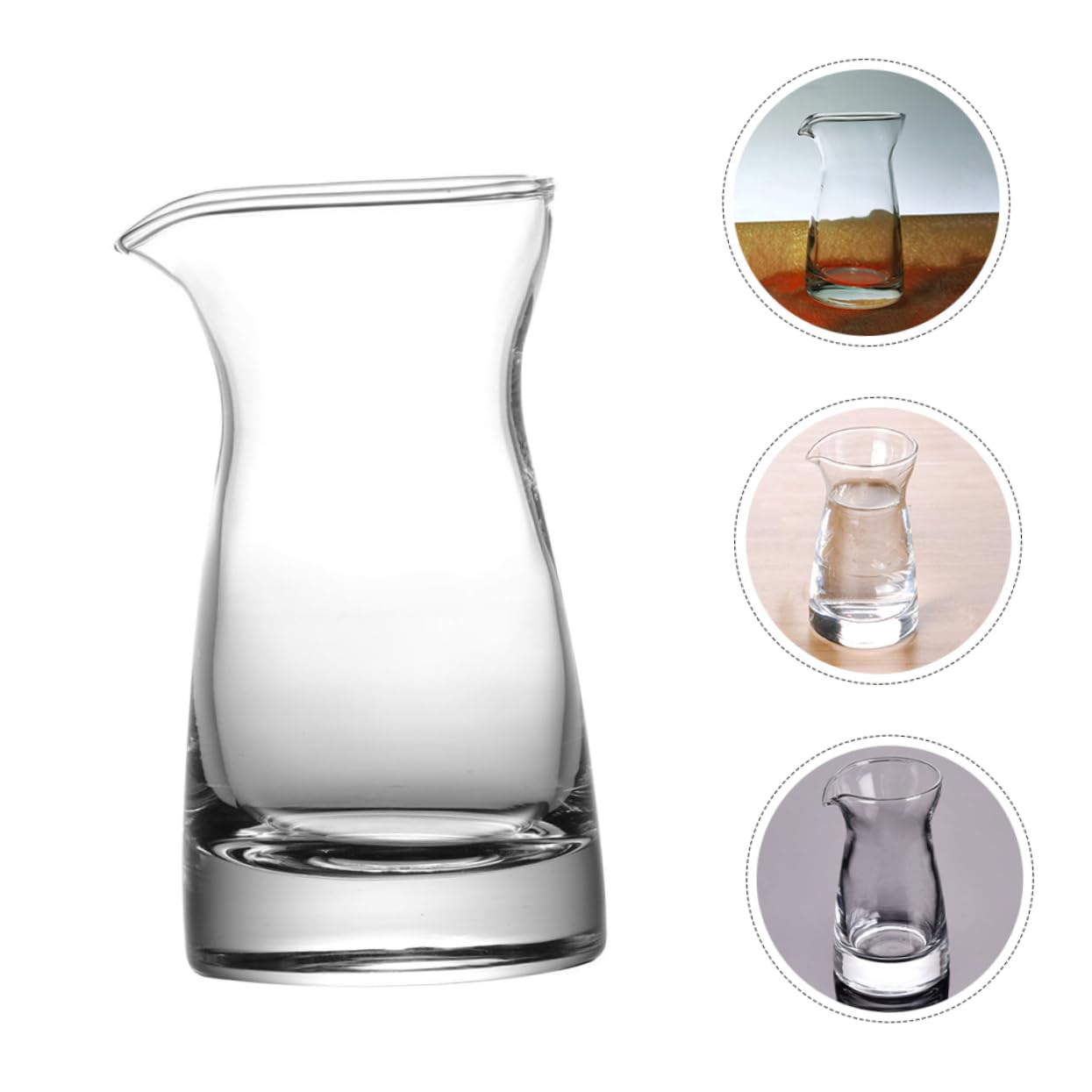 Glas Sahnekännchen 6 Stück 80ml für Küche und Catering