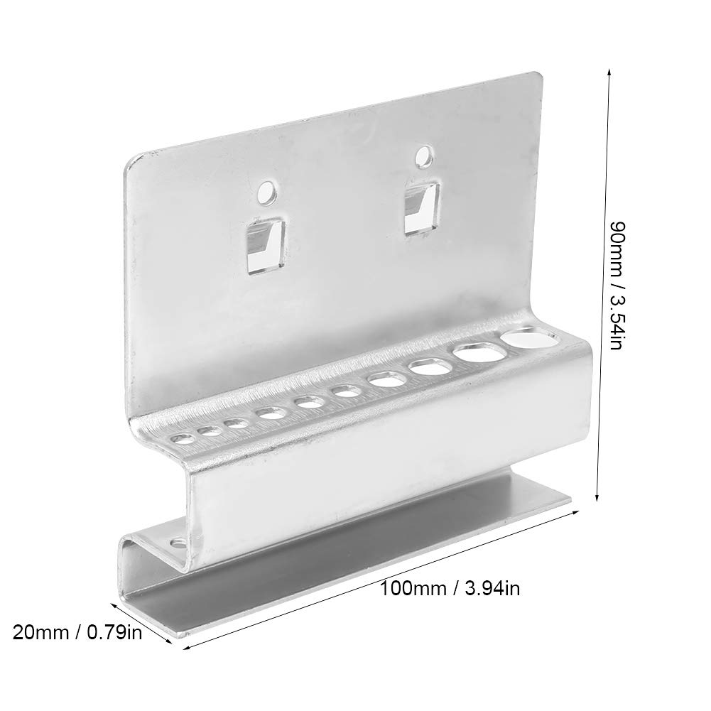 TOOLSGO Hex Key Wrench Holder Rack Wall Mount Spaner Holder Heavy Duty Metal Storage Rack Hardware Tool Cabinet Organizer for Home Workshops Garages